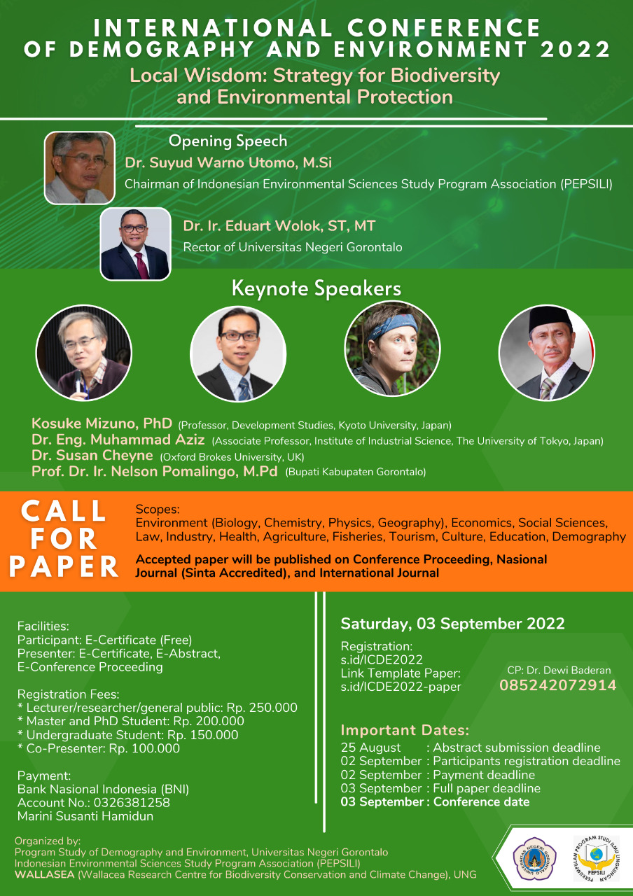 International Conference of Demography and Environment 2022